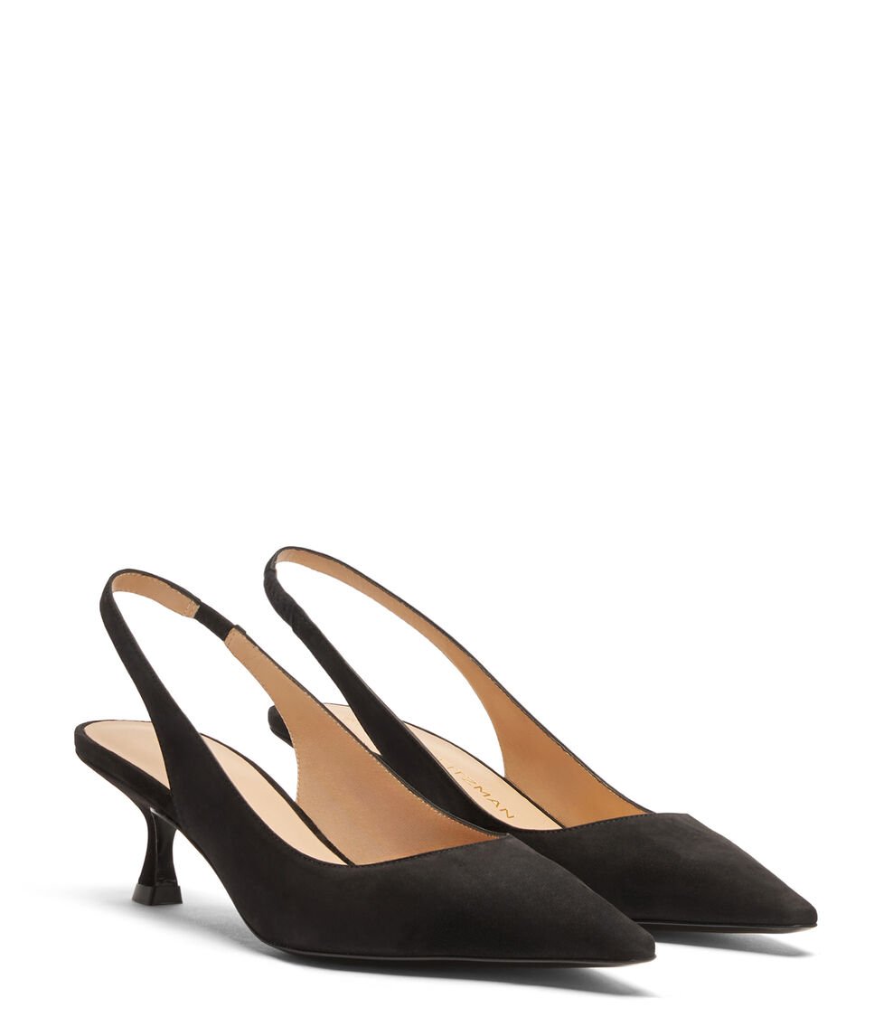 Stuart Weitzman NAOMI 50 SLINGBACK en NEGRO de Mujer | Stuart Weitzman® Outlet online