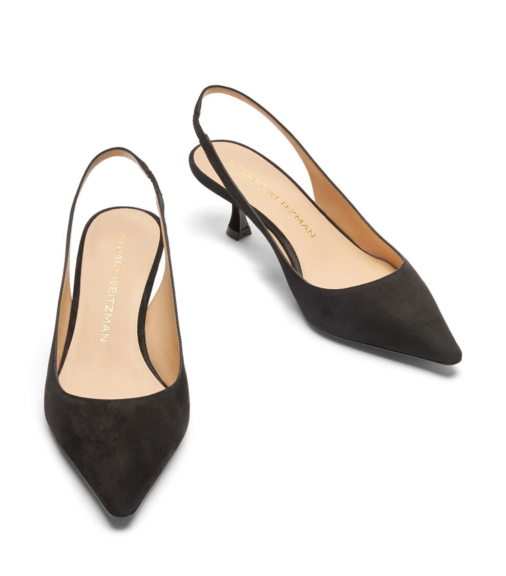 Stuart Weitzman NAOMI 50 SLINGBACK en NEGRO de Mujer | Stuart Weitzman® Outlet online