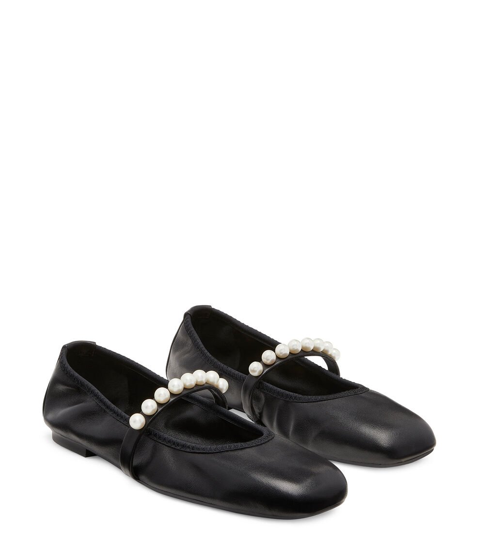Stuart Weitzman GOLDIE BALLET FLAT en NEGRO de Mujer | Stuart Weitzman® Ofertas
