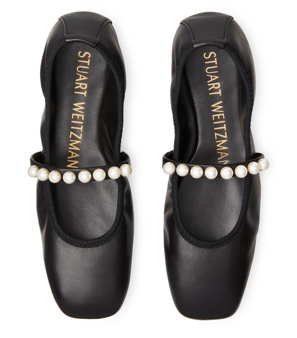Stuart Weitzman GOLDIE BALLET FLAT en NEGRO de Mujer | Stuart Weitzman® Ofertas