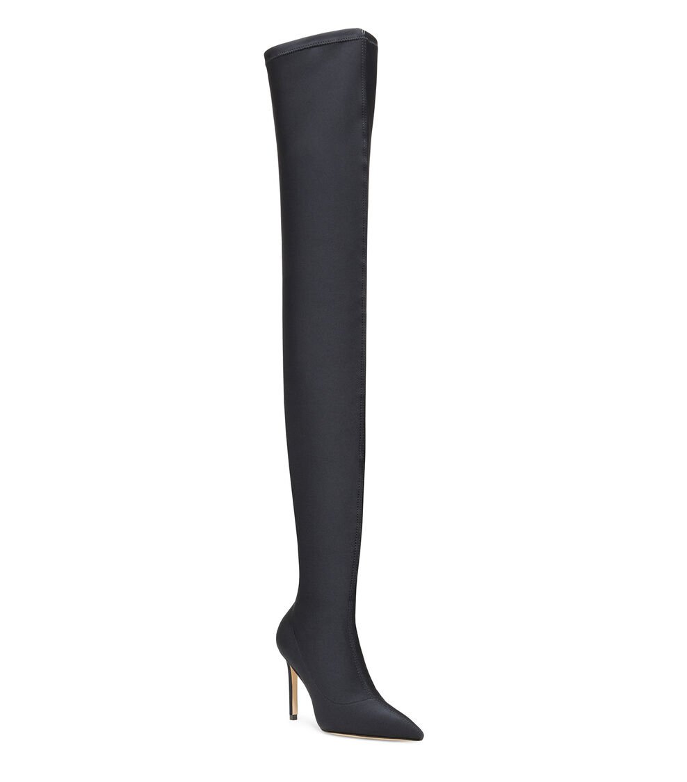 Stuart Weitzman ULTRASTUART 100 STRETCH BOOT en NEGRO de Mujer | Stuart Weitzman® Rebajas baratas