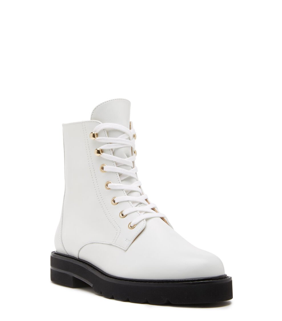 Stuart Weitzman MILA LIFT BOOTIE en BLANCO de Mujer | Stuart Weitzman® Descuento