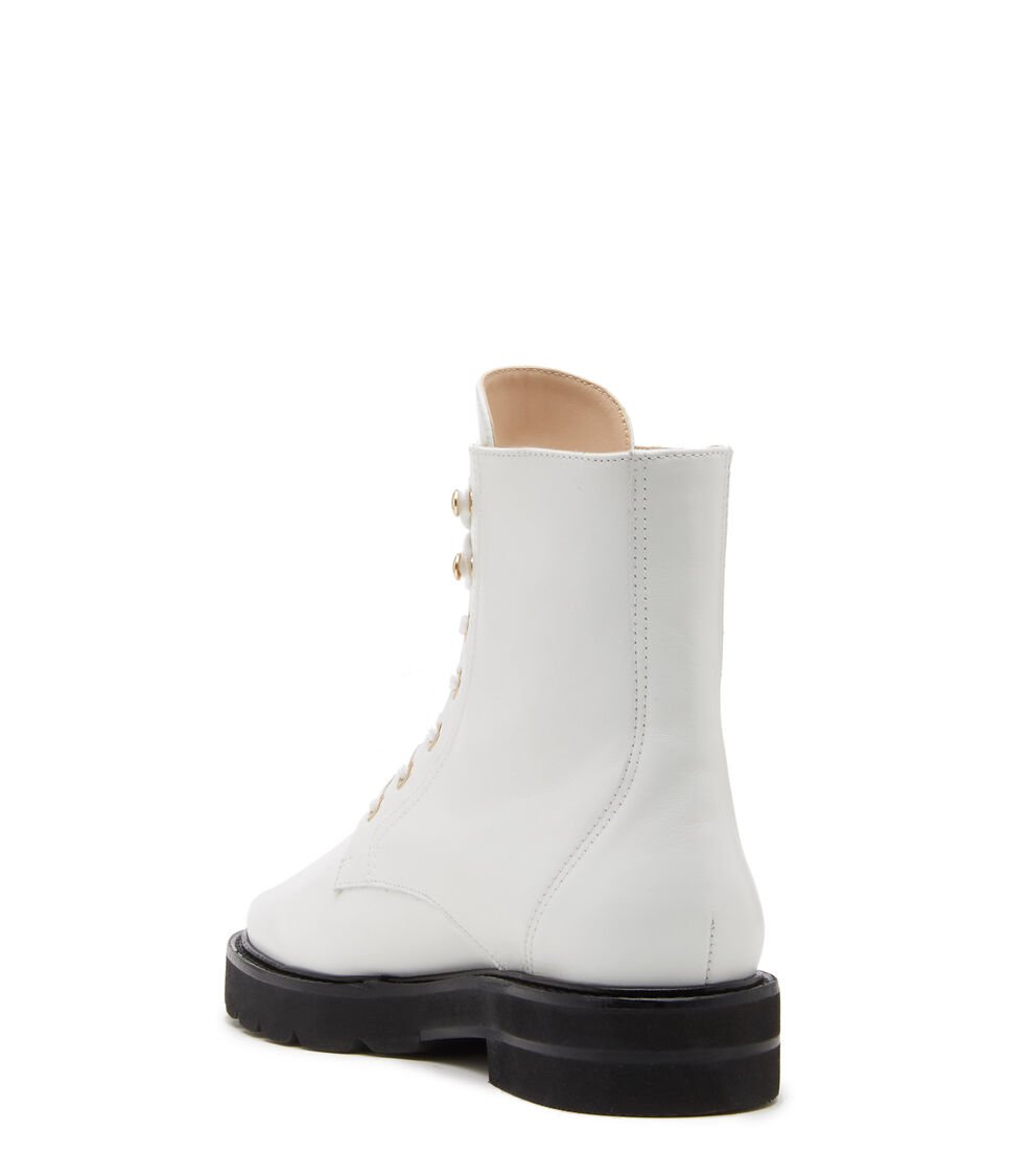Stuart Weitzman MILA LIFT BOOTIE en BLANCO de Mujer | Stuart Weitzman® Descuento