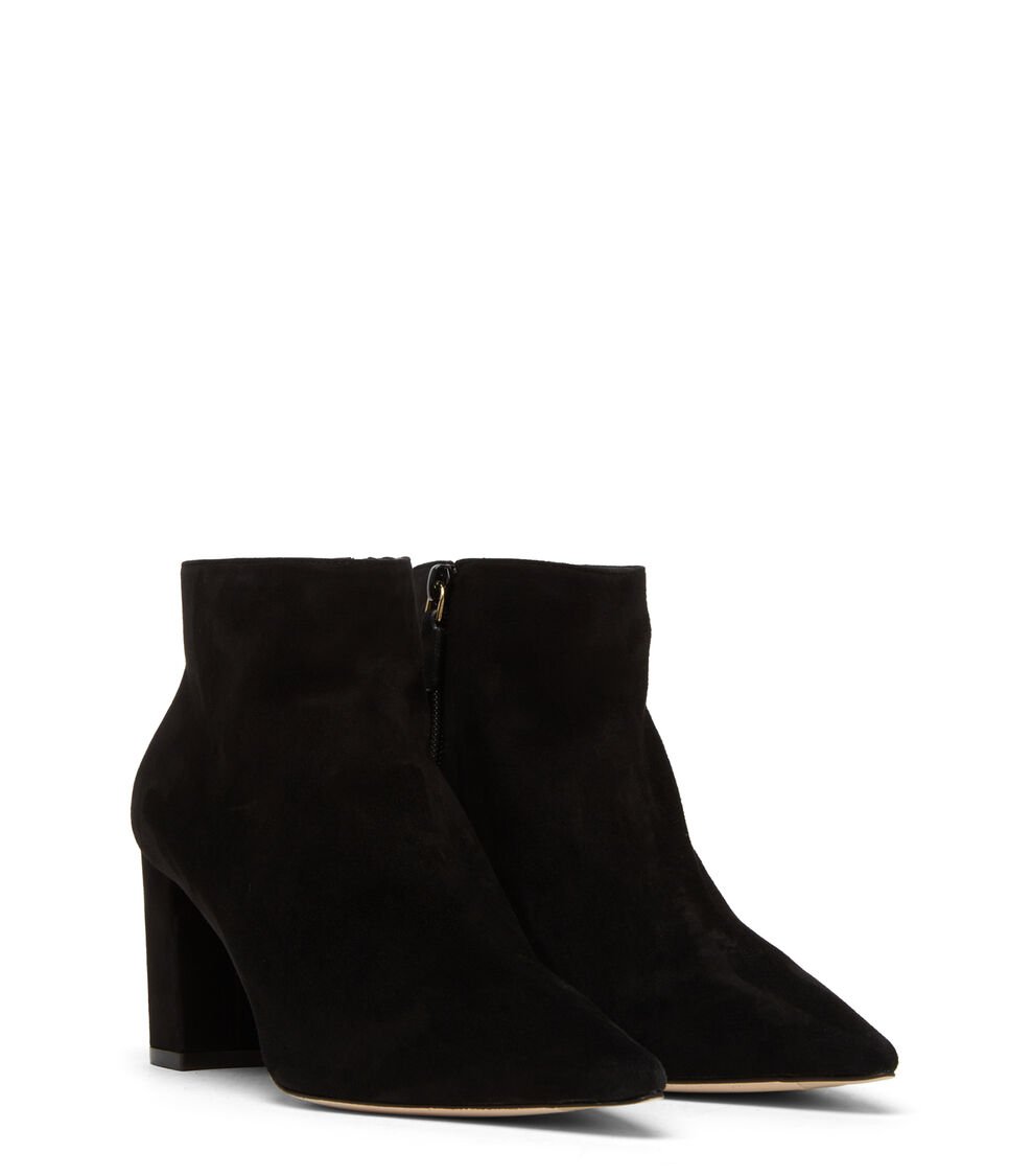 Stuart Weitzman STUART 75 ZIP BOOTIE en NEGRO de Mujer | Stuart Weitzman® Tienda