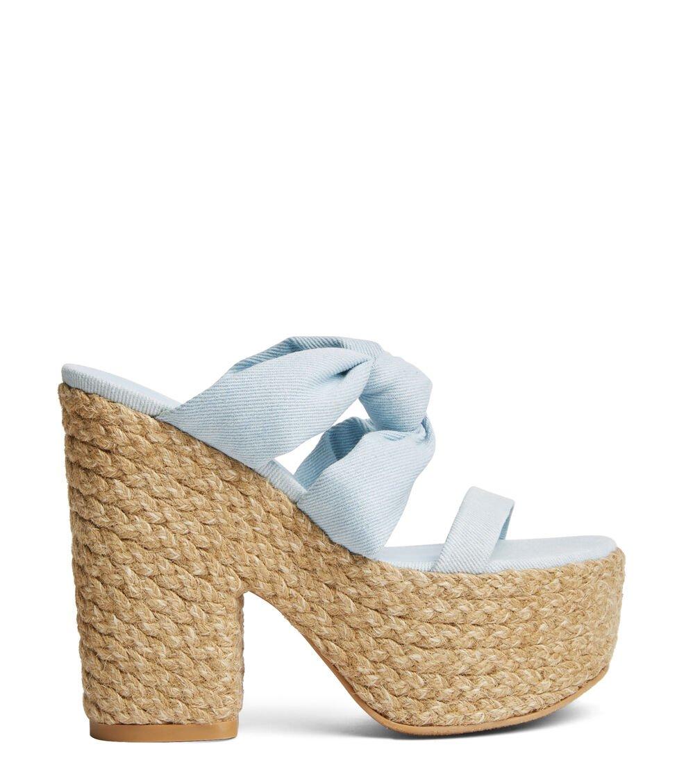 Stuart Weitzman PLAYA SOHIGH 145 KNOT PLATFORM SLIDE en LIGHT de Mujer | Stuart Weitzman® COMPRAR AHORA