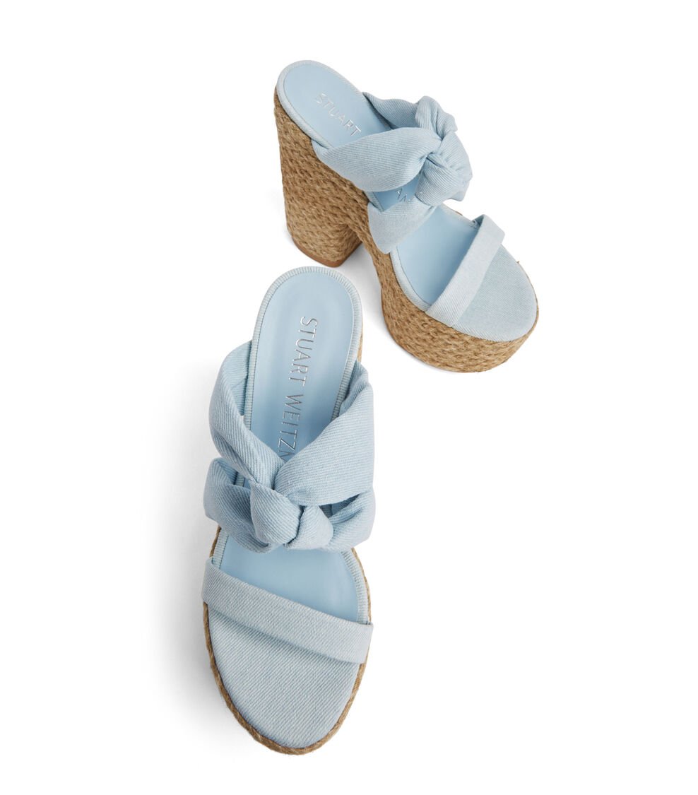 Stuart Weitzman PLAYA SOHIGH 145 KNOT PLATFORM SLIDE en LIGHT de Mujer | Stuart Weitzman® COMPRAR AHORA
