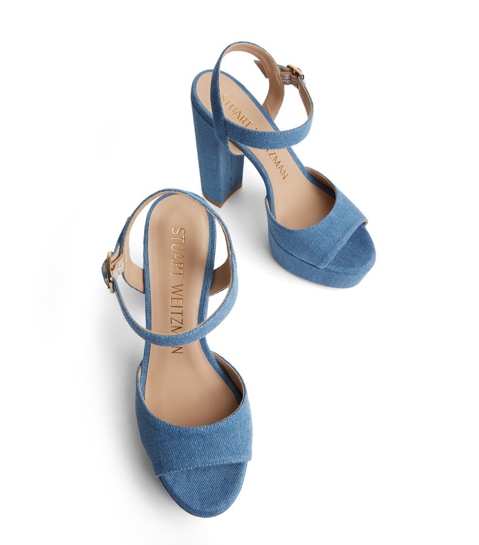 Stuart Weitzman RYDER 95 PLATFORM SANDAL en LAVADO de Mujer | Stuart Weitzman® Último día