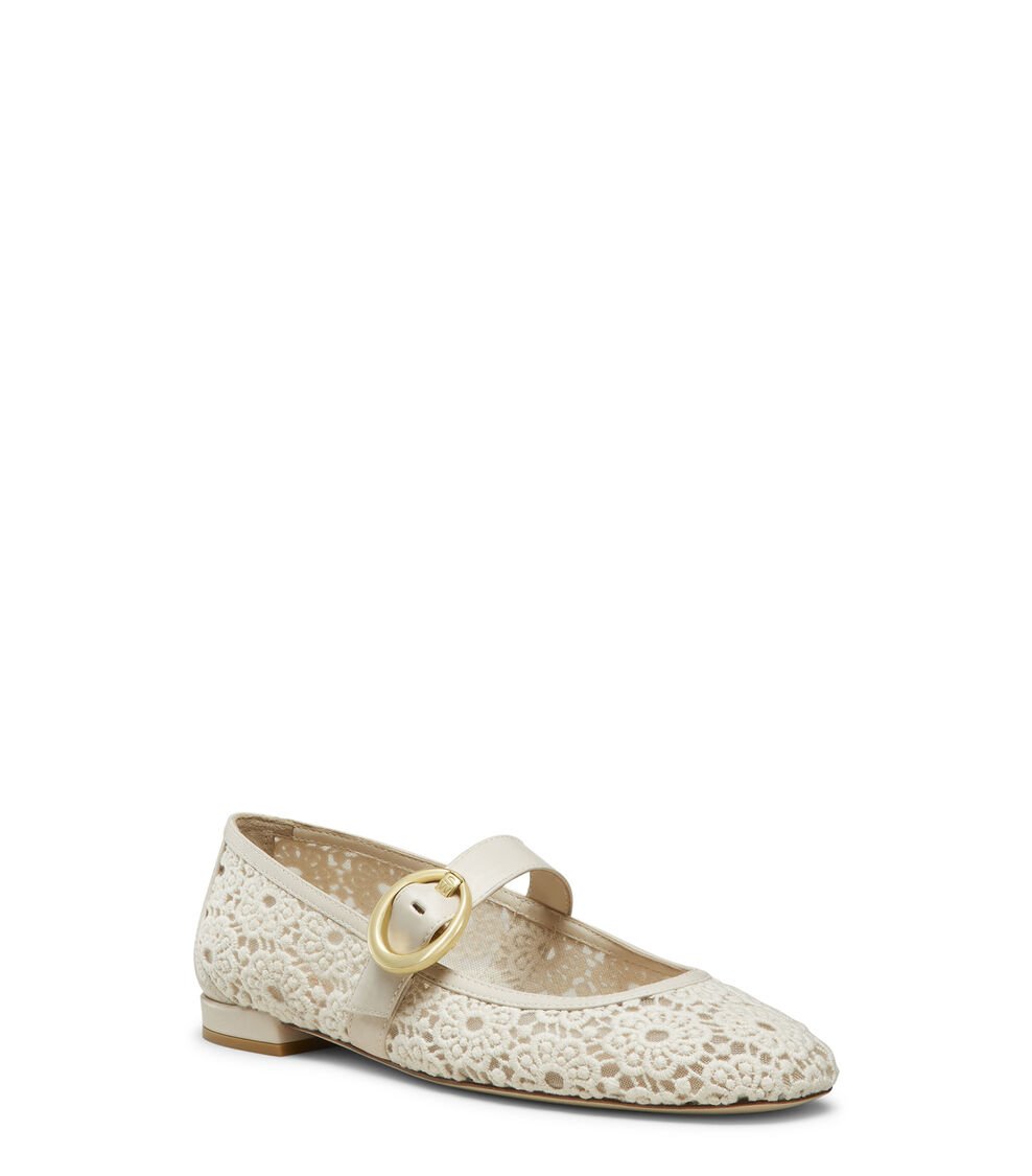 Stuart Weitzman ARABELLA MARY JANE en LINEN de Mujer | Stuart Weitzman® Promoción trimestral