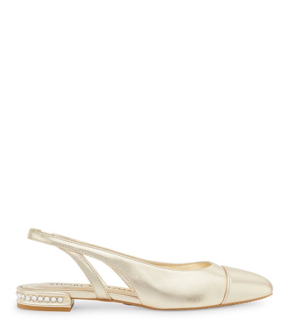 Stuart Weitzman CRYSTAL SLINGBACK en OROCLARO de Mujer | Stuart Weitzman® Solo queda un día