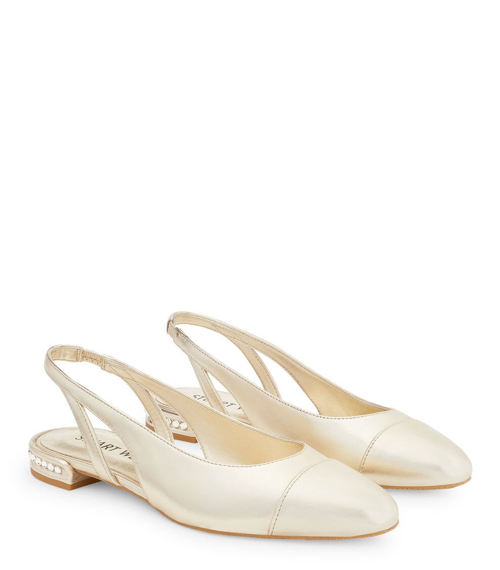 Stuart Weitzman CRYSTAL SLINGBACK en OROCLARO de Mujer | Stuart Weitzman® Solo queda un día