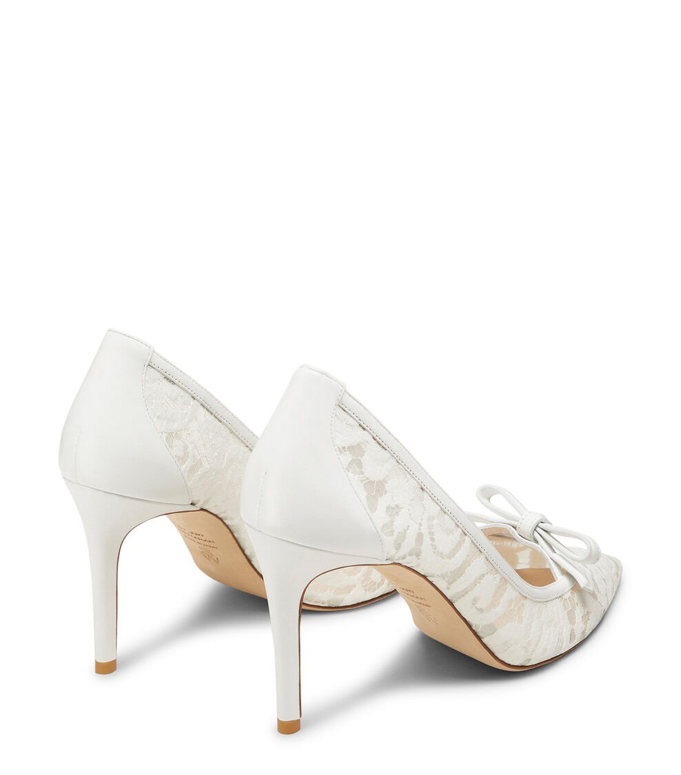 Stuart Weitzman STUART FELICITY 85 PUMP en BLANCO de Mujer | Stuart Weitzman® Grandes descuentos