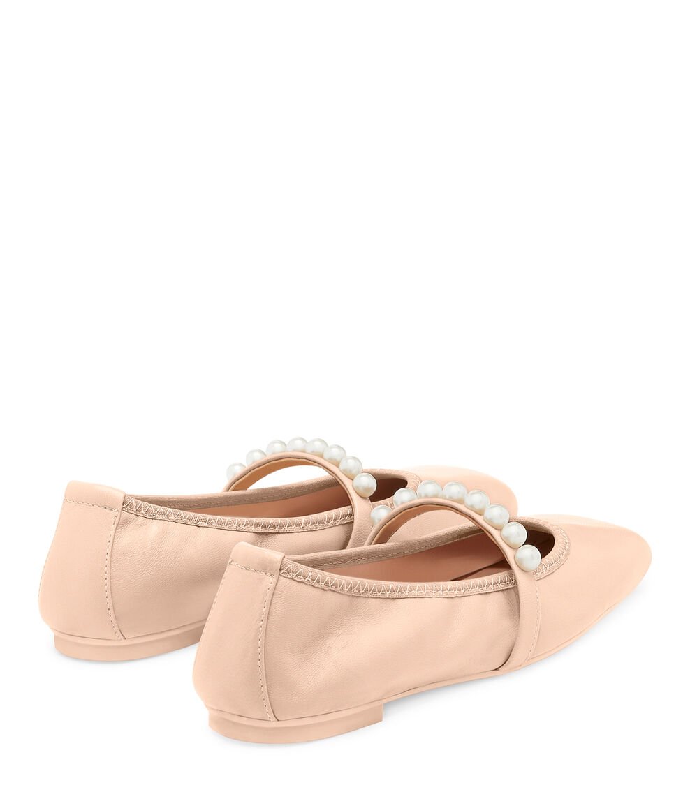 Stuart Weitzman GOLDIE BALLET FLAT en POLVO de Mujer | Stuart Weitzman® Tienda de fábrica
