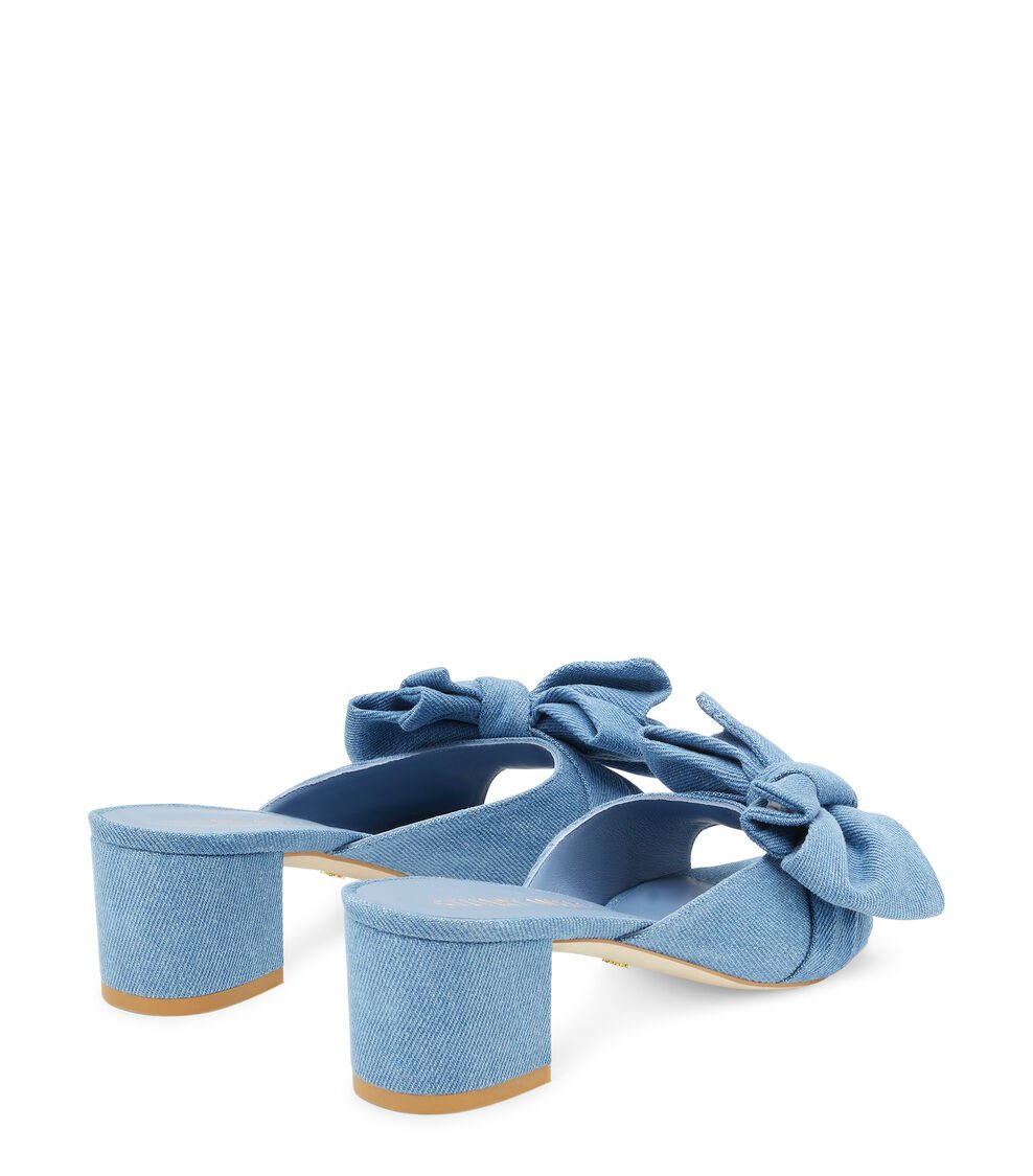 Stuart Weitzman LOVEKNOT 50 BLOCK SLIDE en LAVADO de Mujer | Stuart Weitzman® En línea