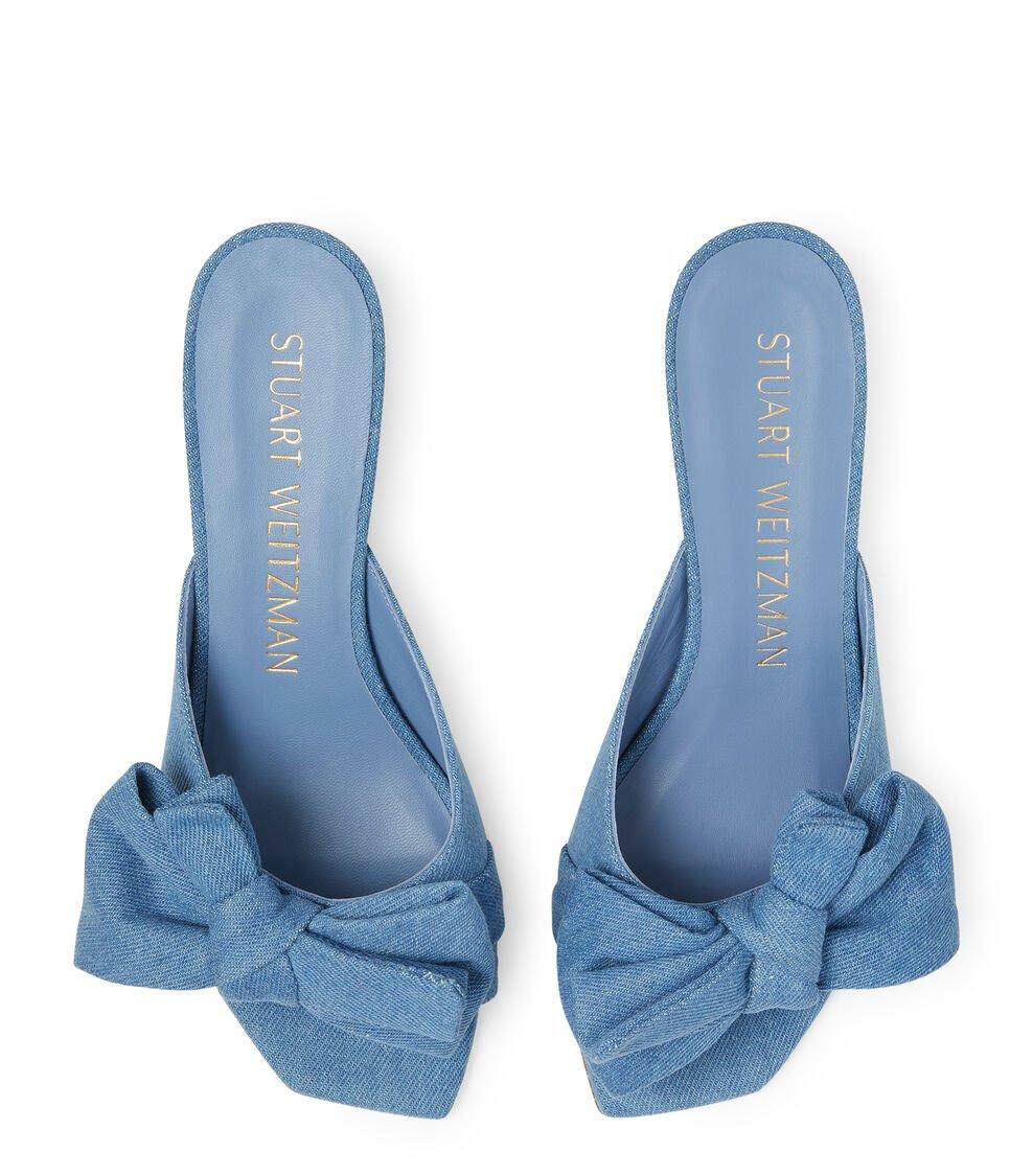 Stuart Weitzman LOVEKNOT 50 BLOCK SLIDE en LAVADO de Mujer | Stuart Weitzman® En línea