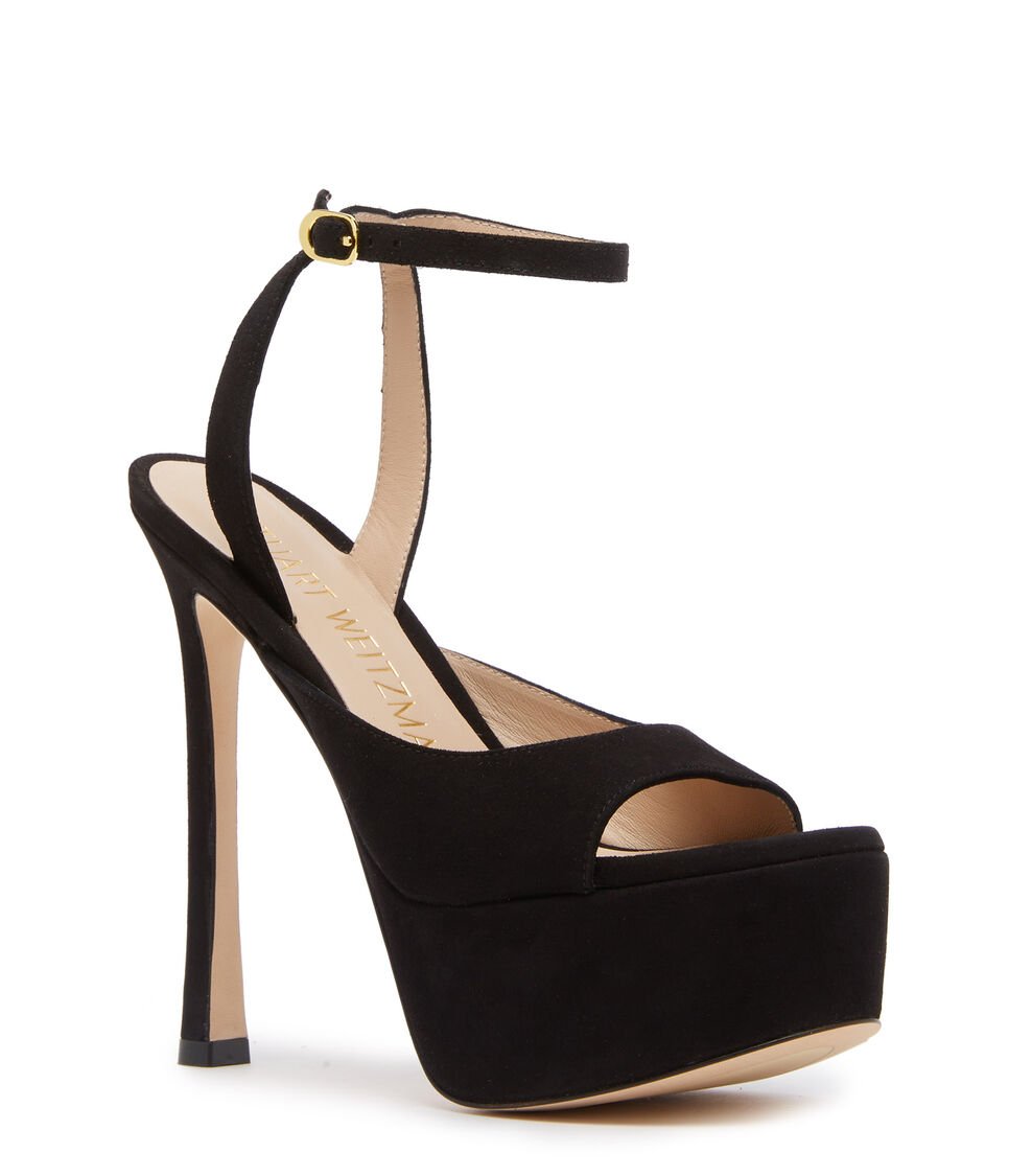 Stuart Weitzman TIA HOLLYWOOD SANDAL en NEGRO de Mujer | Stuart Weitzman® Gran oferta