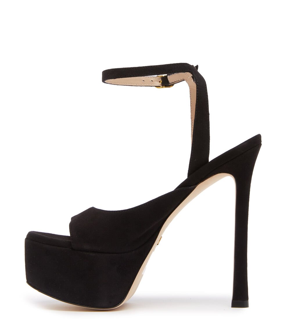 Stuart Weitzman TIA HOLLYWOOD SANDAL en NEGRO de Mujer | Stuart Weitzman® Gran oferta