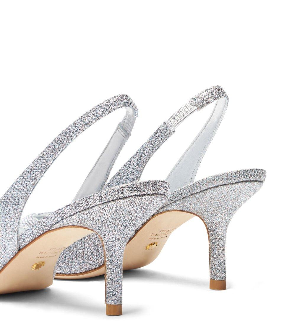 Stuart Weitzman EVA 75 SLINGBACK en PLATA de Mujer | Stuart Weitzman® Envío gratis