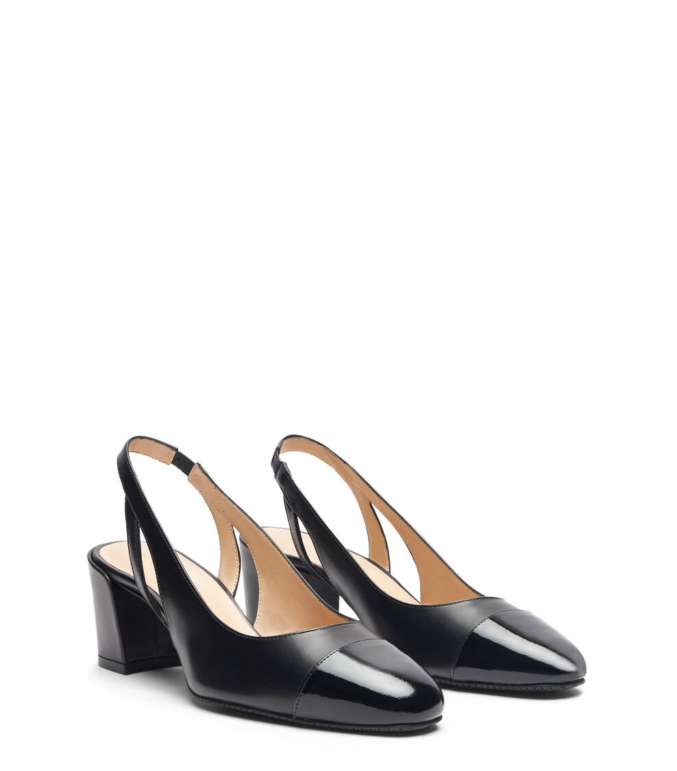 Stuart Weitzman SLEEK 50 SLINGBACK en NEGRO de Mujer | Stuart Weitzman® Últimos 2 días