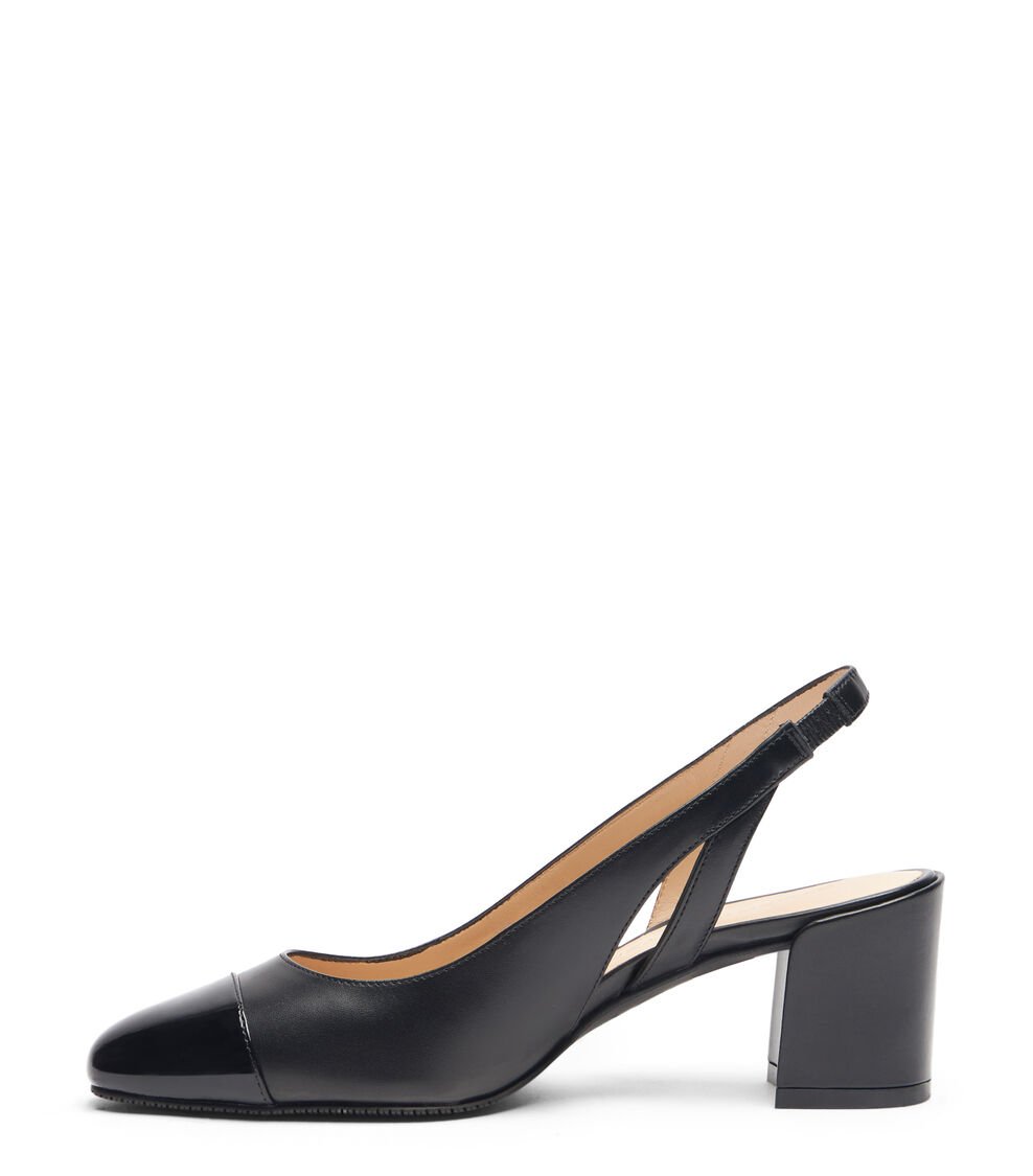 Stuart Weitzman SLEEK 50 SLINGBACK en NEGRO de Mujer | Stuart Weitzman® Últimos 2 días