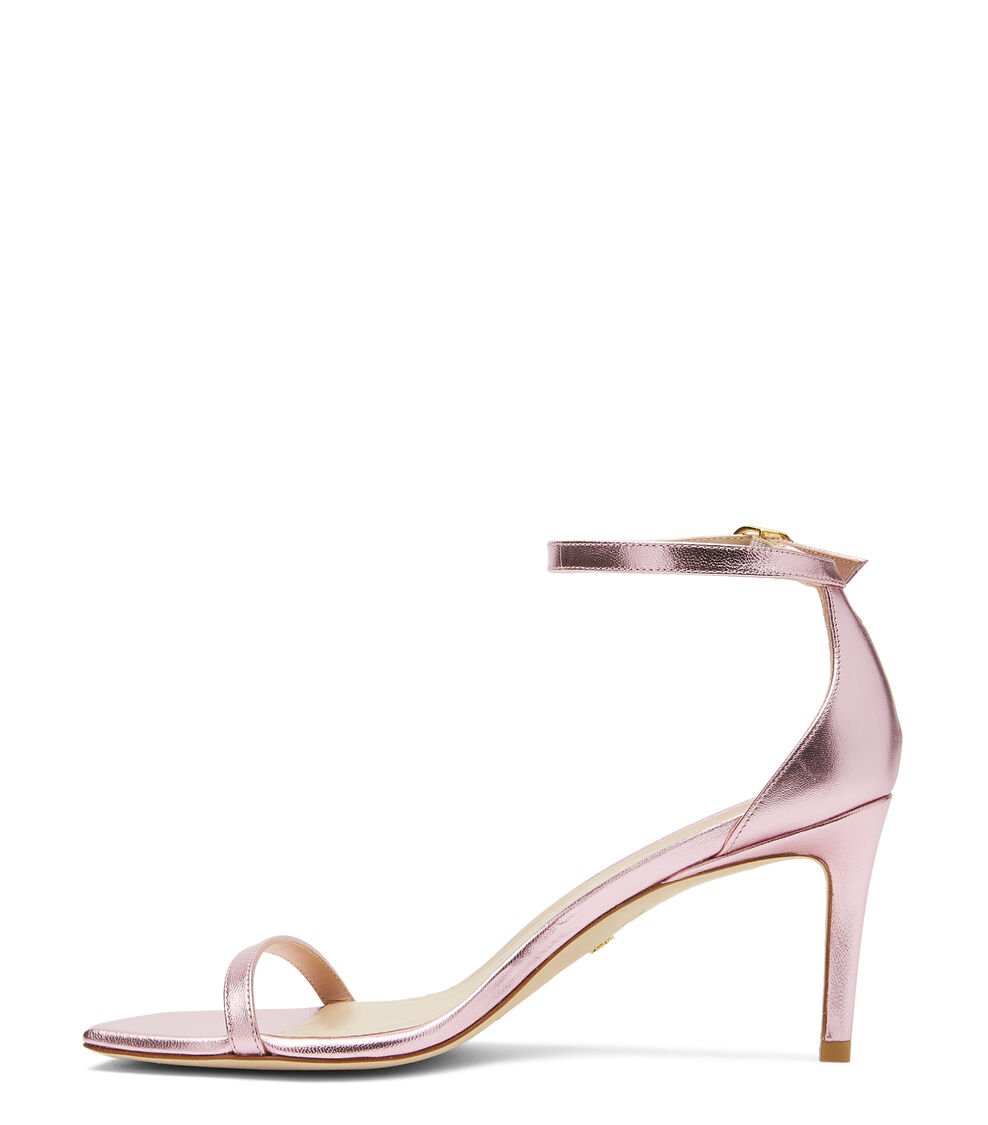 Stuart Weitzman NUDISTCURVE 75 SANDAL en ALGODÓN DE AZÚCAR de Mujer | Stuart Weitzman® Oferta especial de fábrica
