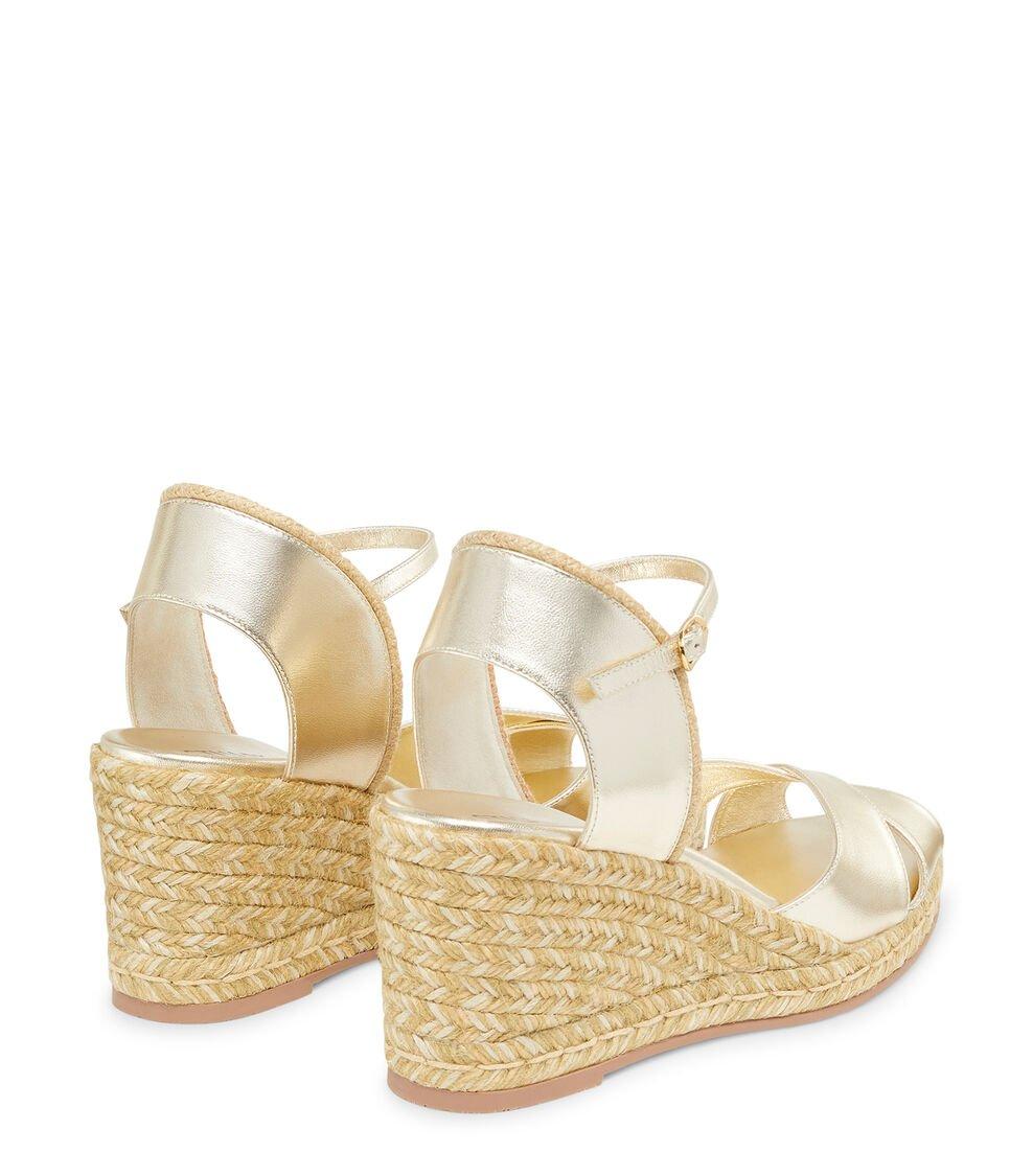Stuart Weitzman MIRELA II ESPADRILLE WEDGE en OROCLARO de Mujer | Stuart Weitzman® Grandes descuentos