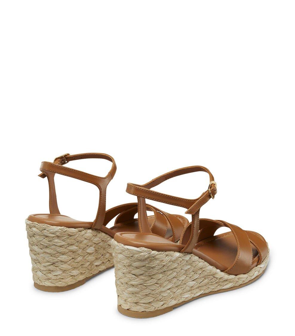 Stuart Weitzman DAYNA ESPADRILLE WEDGE en MACCHIATO/NATURAL de Mujer | Stuart Weitzman® Liquidación