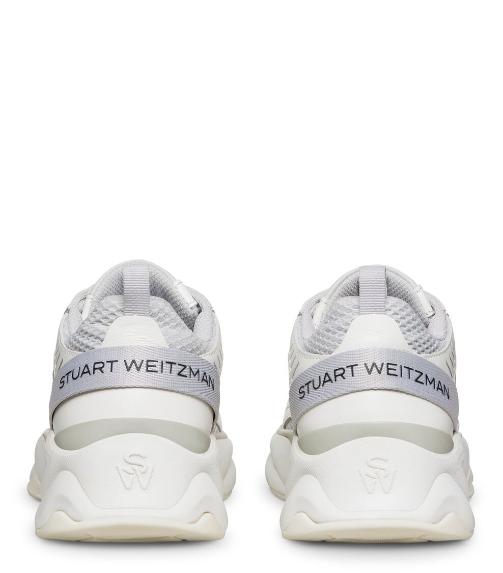 Stuart Weitzman SW TRAINER en GRIS BLANCO de Mujer | Stuart Weitzman® Grandes ahorros