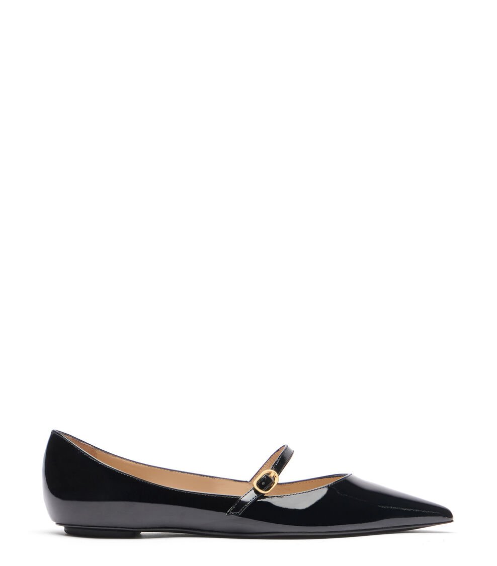 Stuart Weitzman EMILIA MARY JANE FLAT en NEGRO de Mujer | Stuart Weitzman® Rebajas de fin de temporada