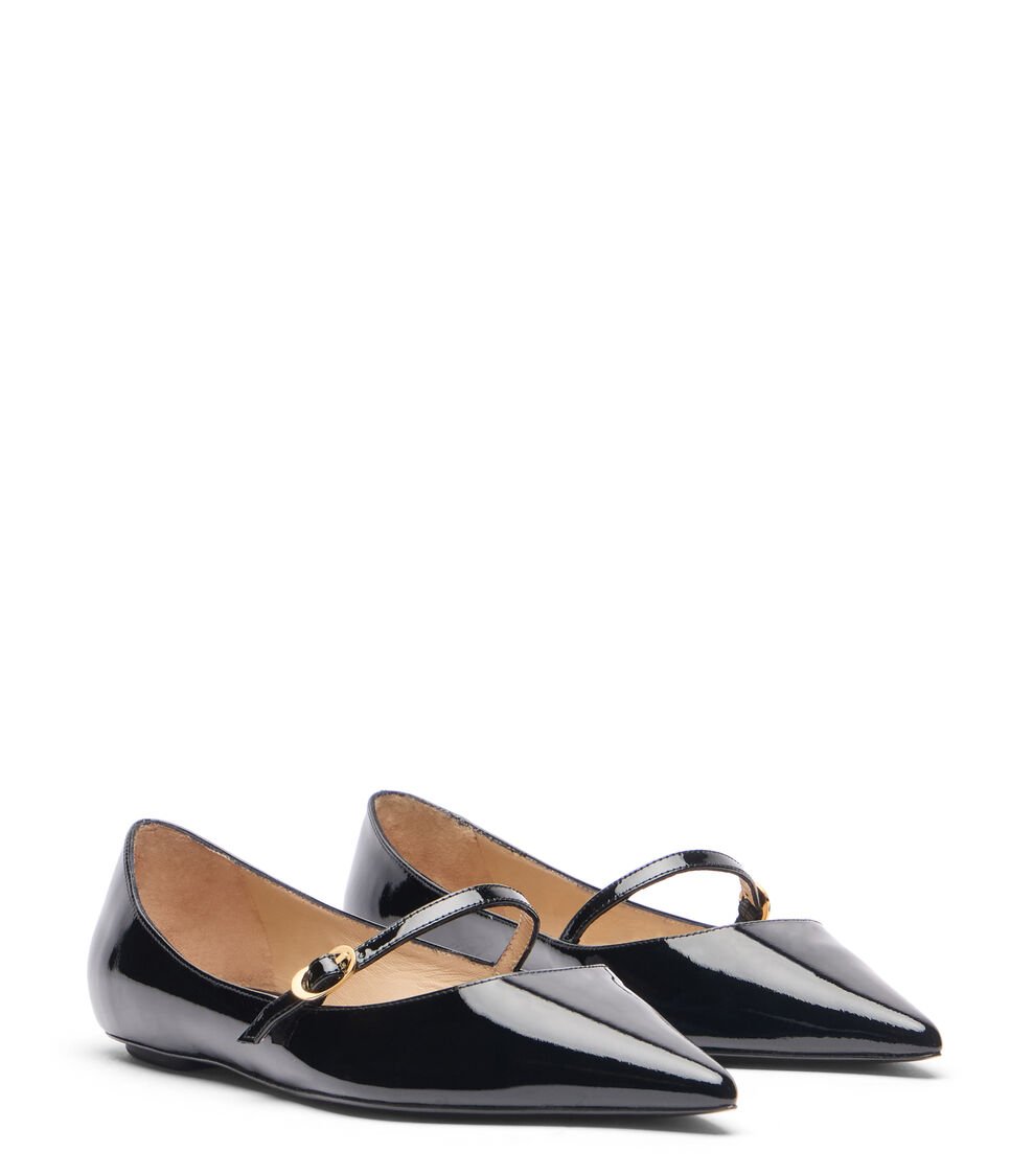 Stuart Weitzman EMILIA MARY JANE FLAT en NEGRO de Mujer | Stuart Weitzman® Rebajas de fin de temporada