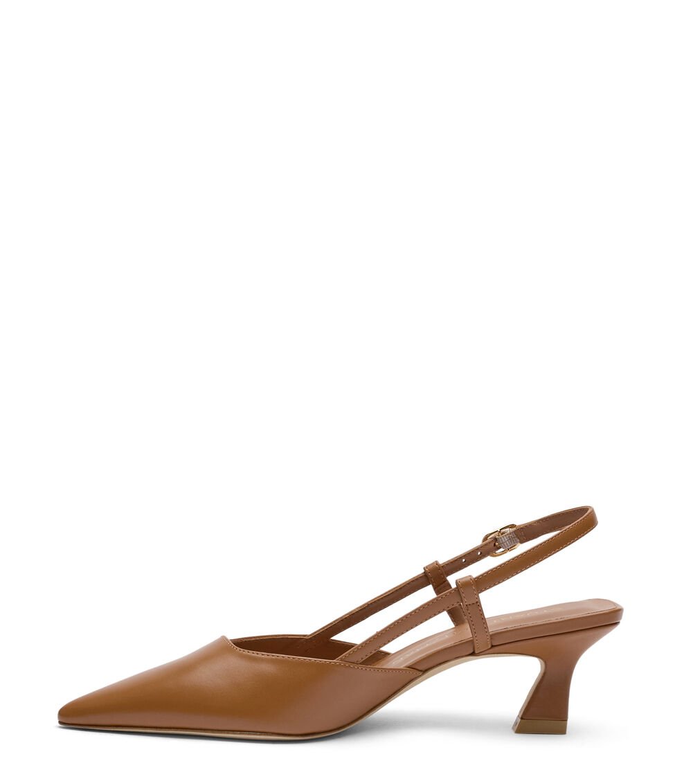 Stuart Weitzman VINNIE 50 SLINGBACK en AVELLANA de Mujer | Stuart Weitzman® Outlet online