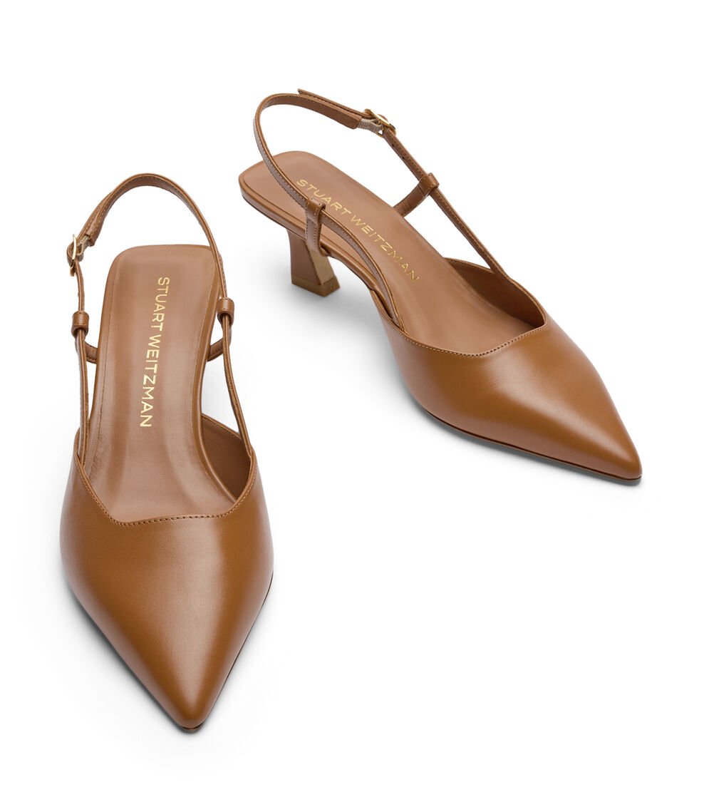 Stuart Weitzman VINNIE 50 SLINGBACK en AVELLANA de Mujer | Stuart Weitzman® Outlet online