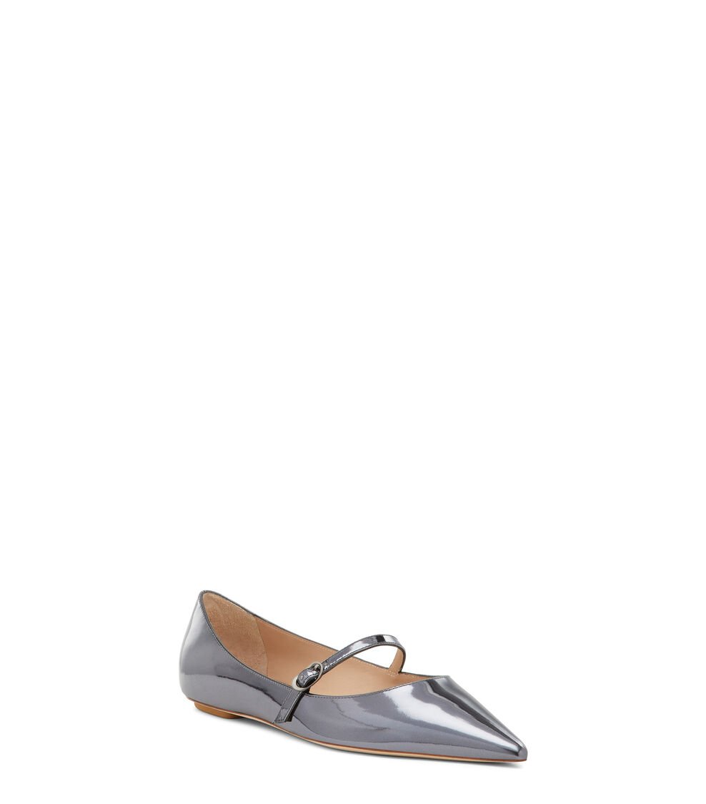 Stuart Weitzman EMILIA MARY JANE FLAT en GRIS FRESCO de Mujer | Stuart Weitzman® Rebajas