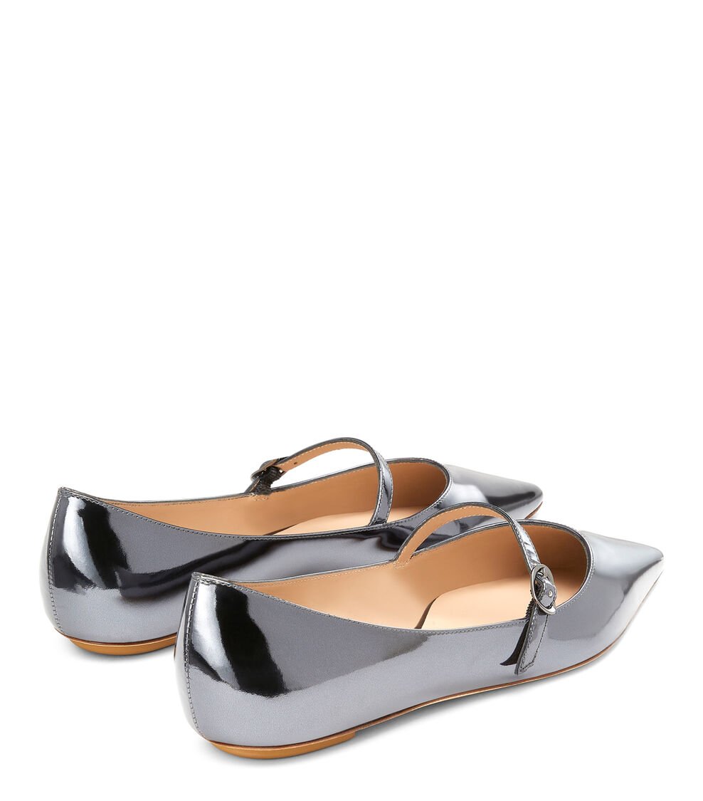 Stuart Weitzman EMILIA MARY JANE FLAT en GRIS FRESCO de Mujer | Stuart Weitzman® Rebajas
