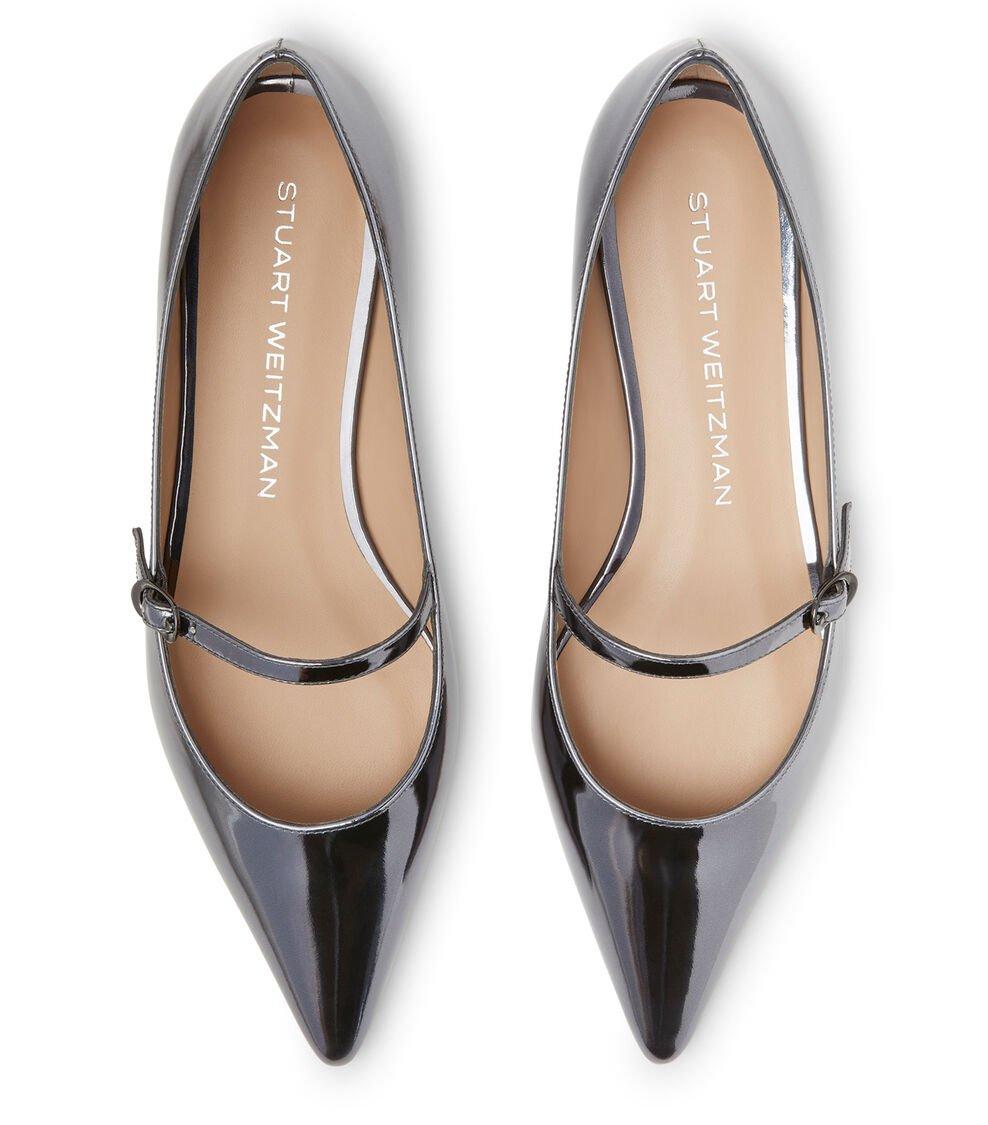 Stuart Weitzman EMILIA MARY JANE FLAT en GRIS FRESCO de Mujer | Stuart Weitzman® Rebajas