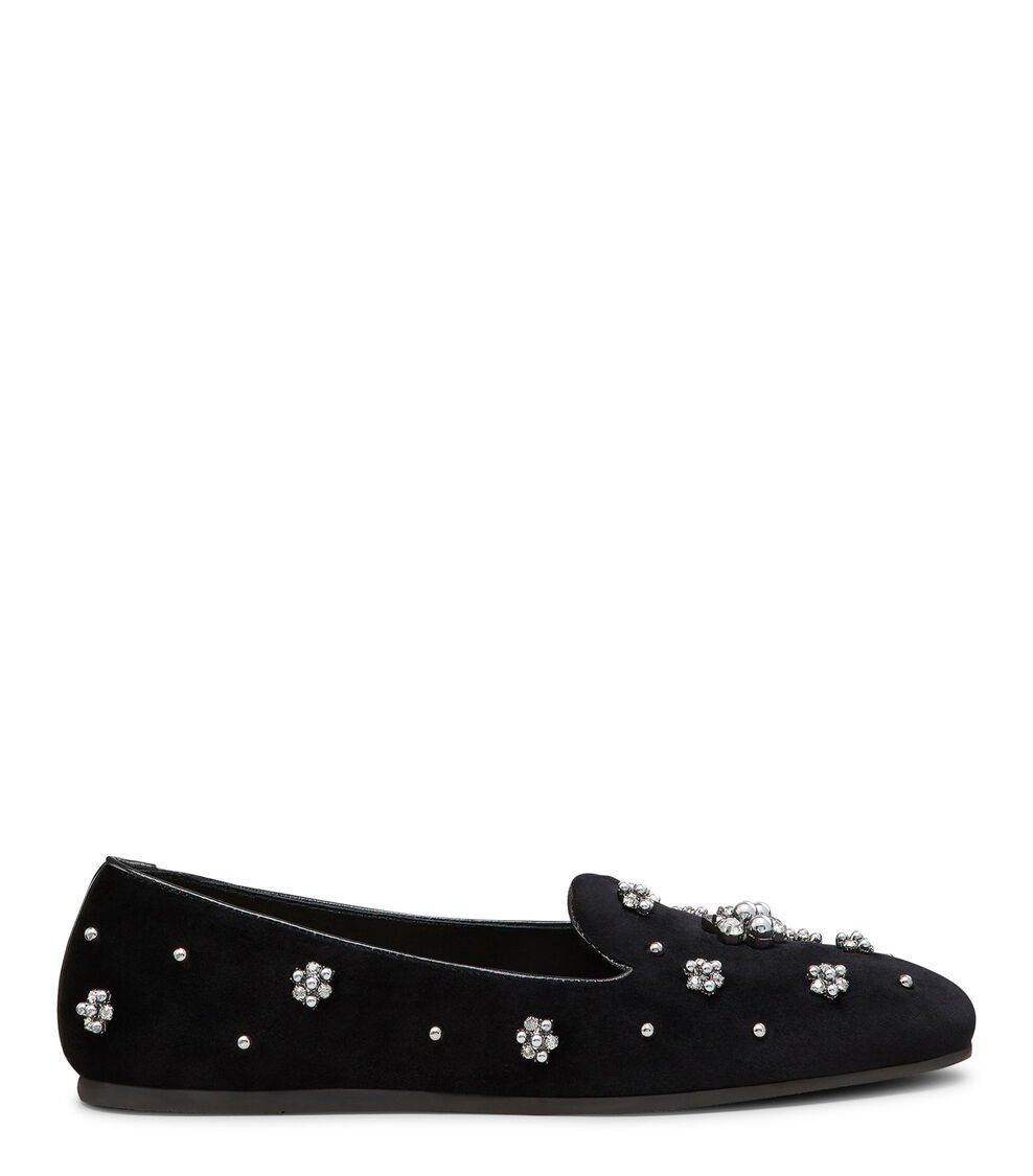 Stuart Weitzman POPPY LOAFER en NEGRO/GRAFITO/NEGRO de Mujer | Stuart Weitzman® Gran oferta