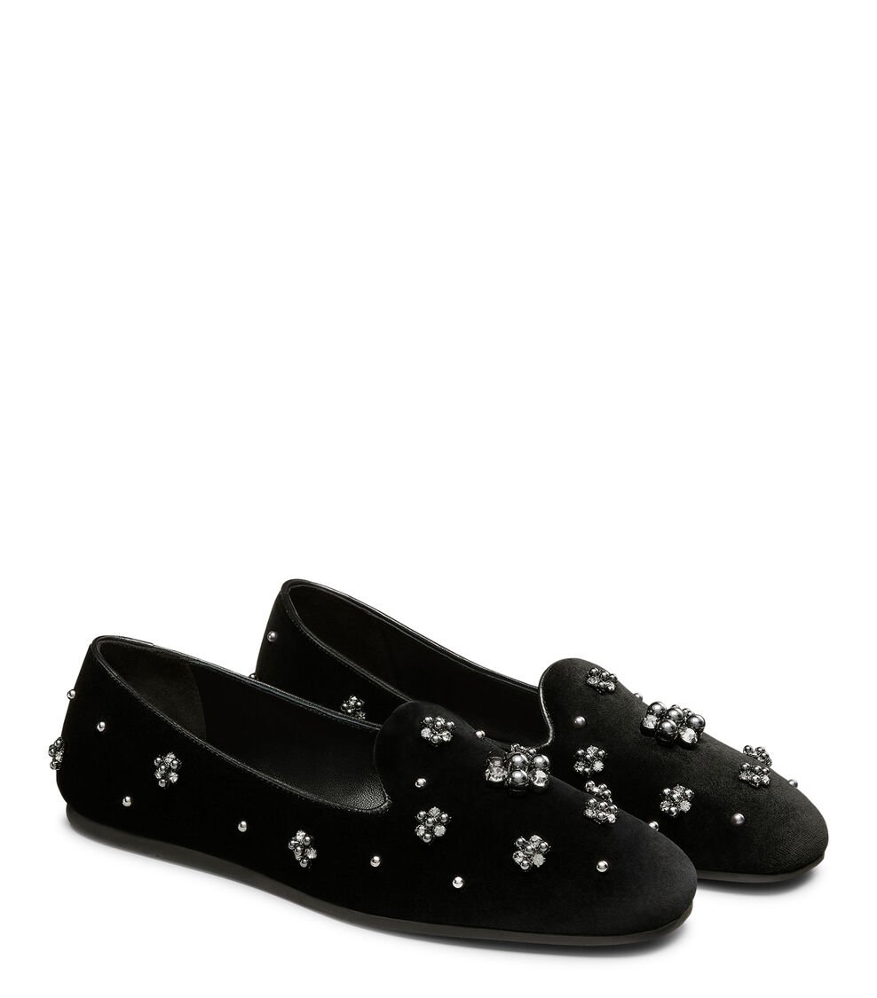 Stuart Weitzman POPPY LOAFER en NEGRO/GRAFITO/NEGRO de Mujer | Stuart Weitzman® Gran oferta
