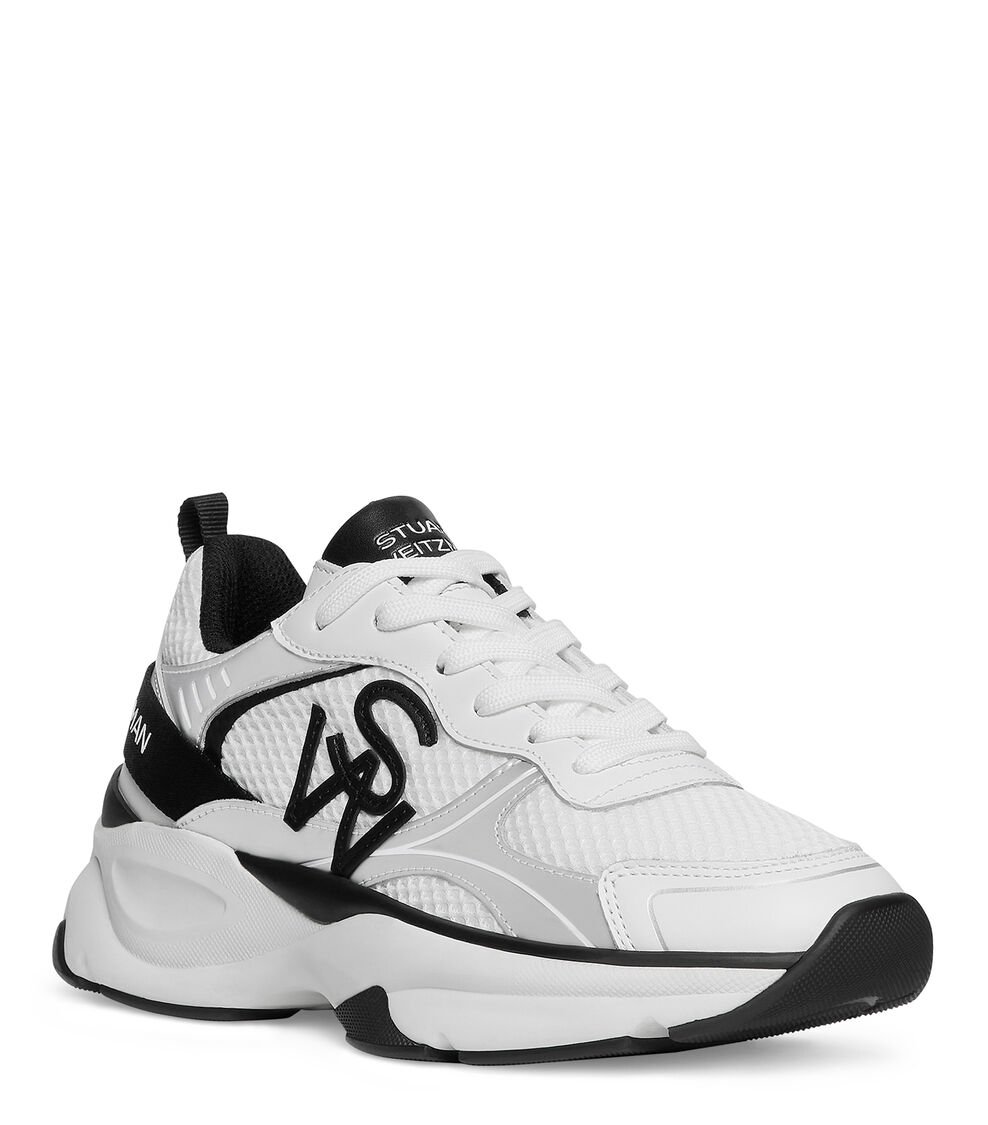 Stuart Weitzman SW TRAINER en BLANCO/NEGRO/GRIS de Mujer | Stuart Weitzman® Rebajas de fábrica