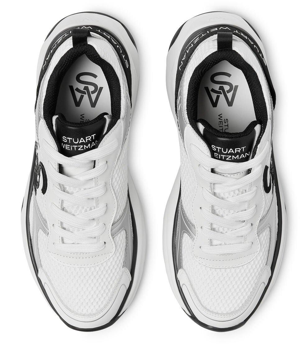 Stuart Weitzman SW TRAINER en BLANCO/NEGRO/GRIS de Mujer | Stuart Weitzman® Rebajas de fábrica