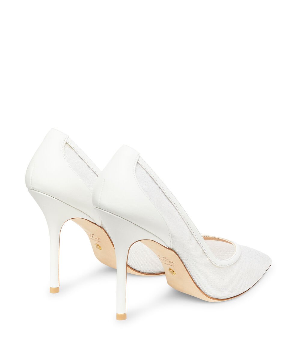 Stuart Weitzman EVA 100 PUMP en BLANCO de Mujer | Stuart Weitzman® Ventas relámpago
