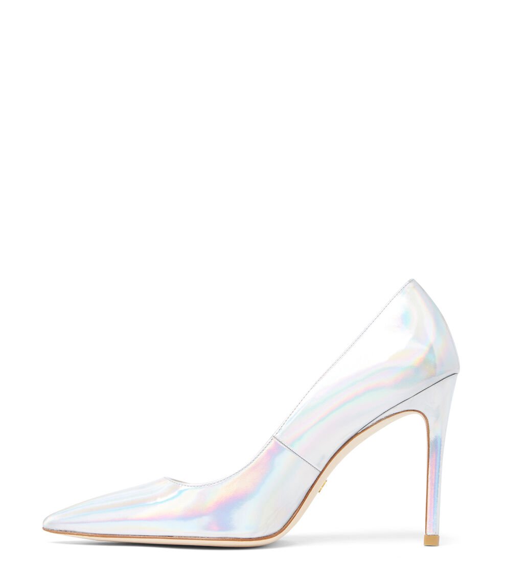 Stuart Weitzman STUART 100 PUMP en PLATEADO de Mujer | Stuart Weitzman® Últimos 3 días