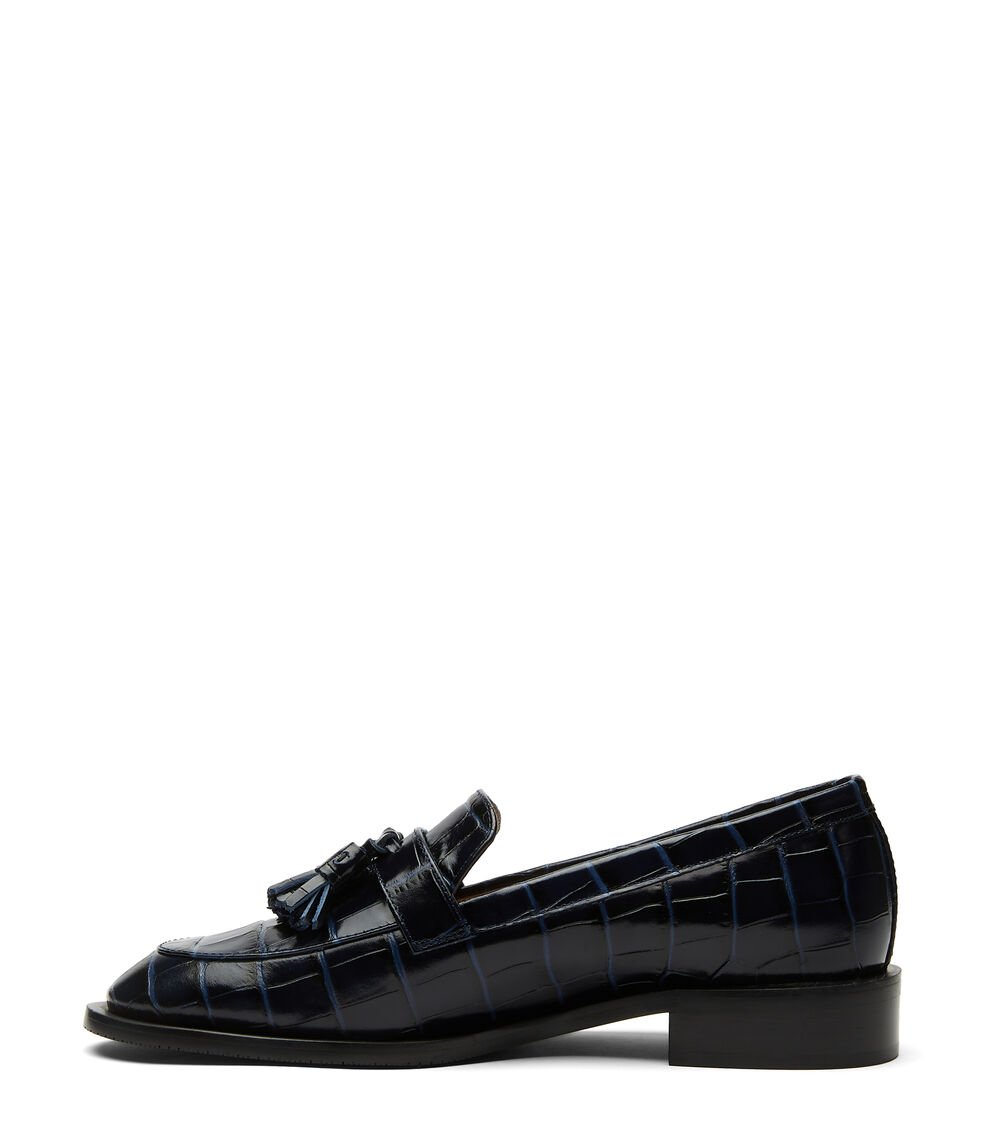 Stuart Weitzman SUTTON LOAFER en ÍNDIGO de Mujer | Stuart Weitzman® Último día