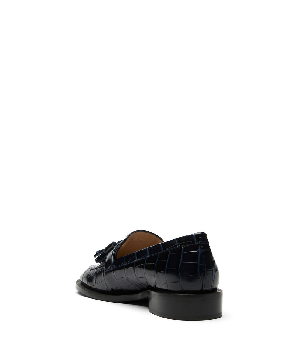 Stuart Weitzman SUTTON LOAFER en ÍNDIGO de Mujer | Stuart Weitzman® Último día