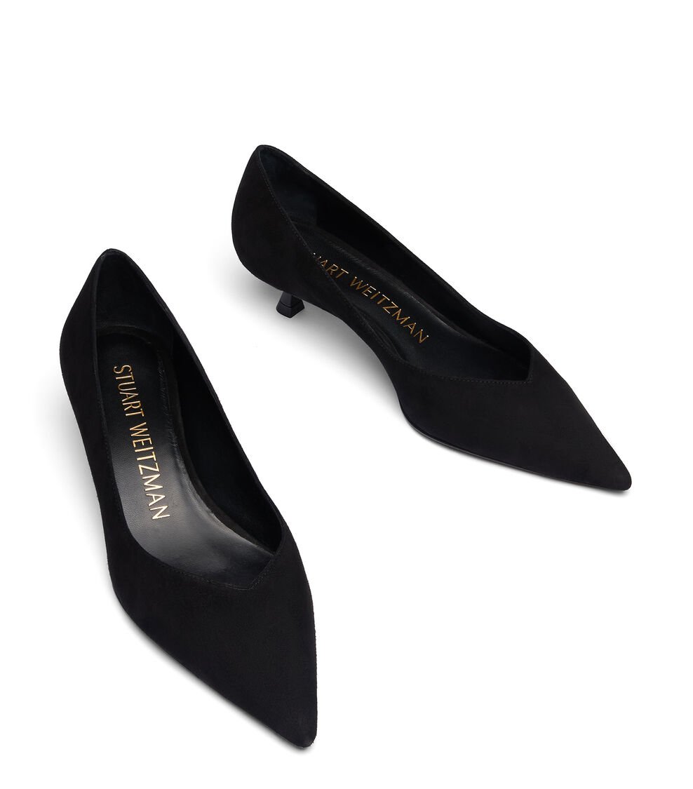 Stuart Weitzman EVA 35 PUMP en NEGRO de Mujer | Stuart Weitzman® Solo hoy