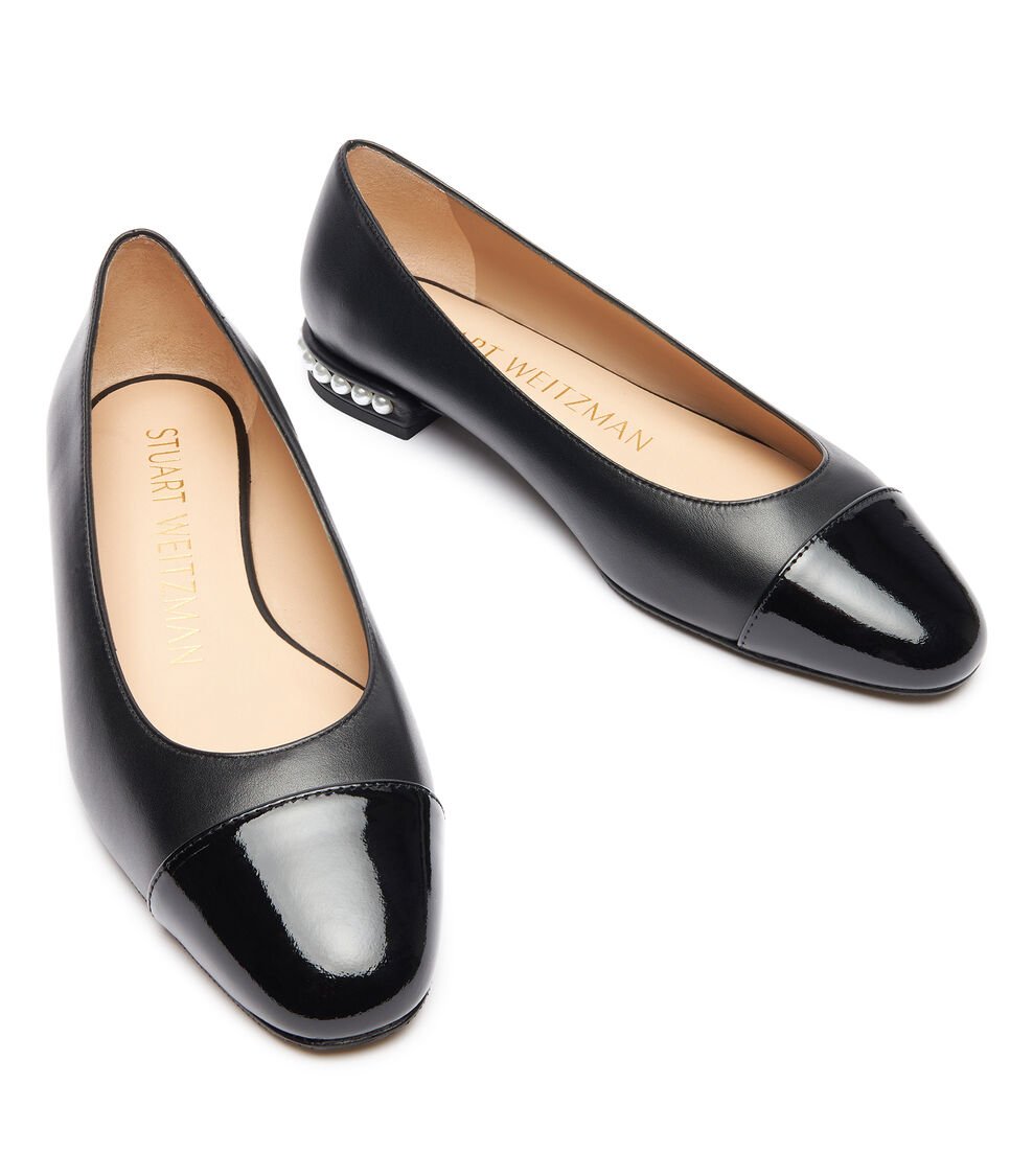 Stuart Weitzman PEARL FLAT en NEGRO de Mujer | Stuart Weitzman® Promoción trimestral