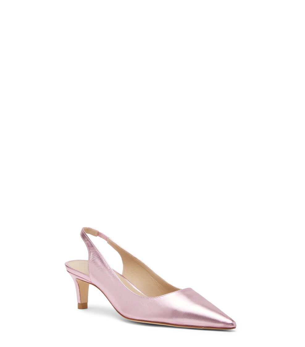 Stuart Weitzman STUART 50 SLINGBACK PUMP en ALGODÓN DE AZÚCAR de Mujer | Stuart Weitzman® Solo queda un día