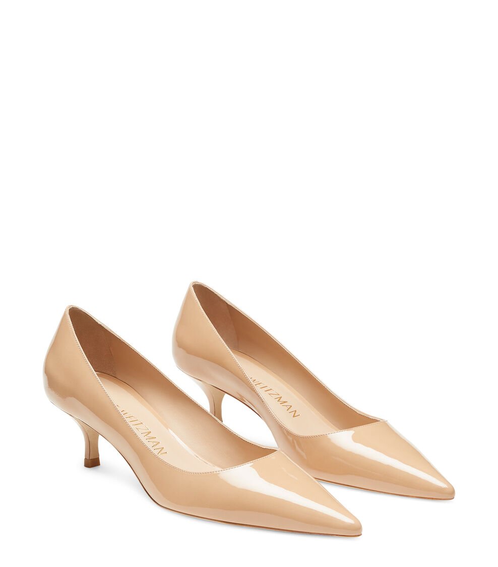Stuart Weitzman STUART KITTEN PUMP en ADOBE de Mujer | Stuart Weitzman® Limitado a 3 días