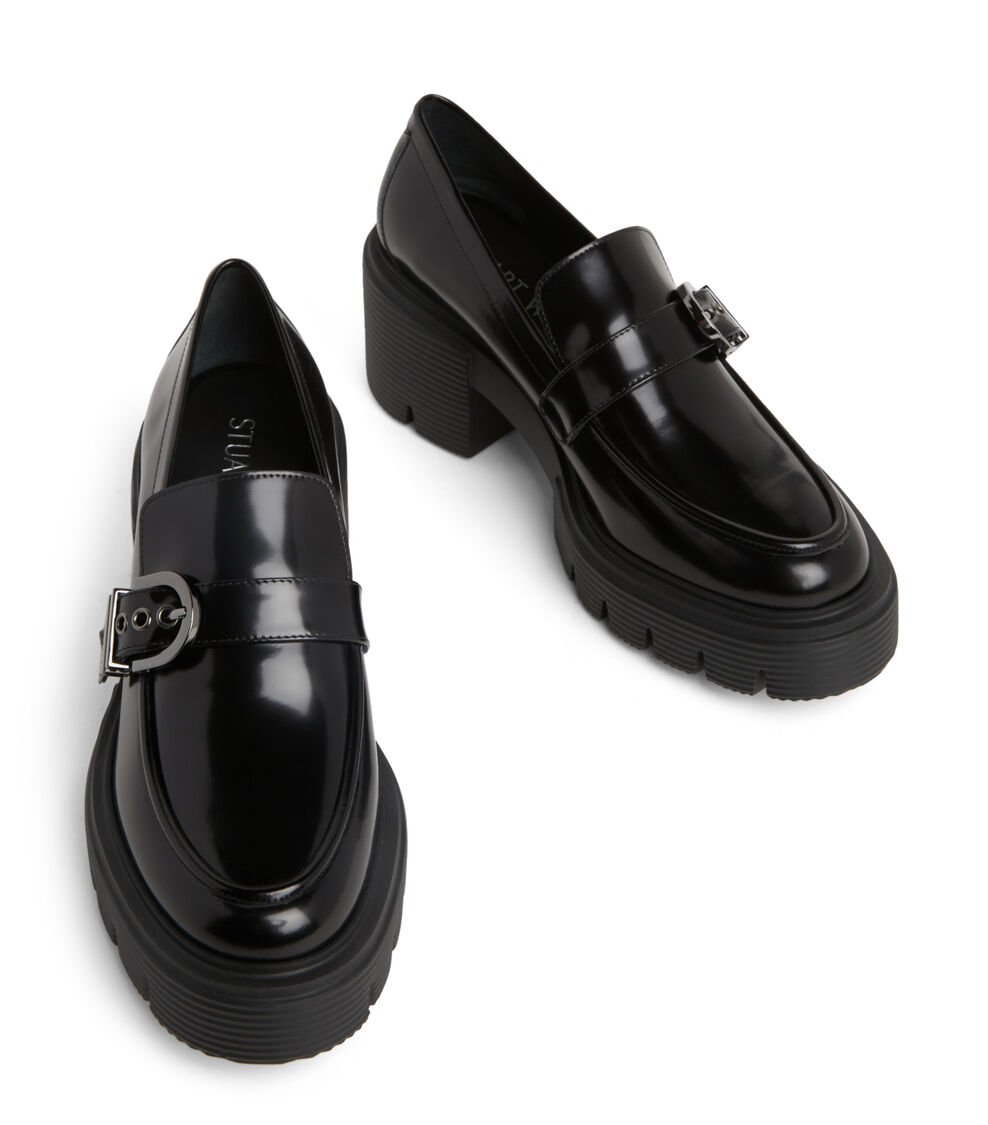 Stuart Weitzman MAVERICK SOHO LOAFER en NEGRO de Mujer | Stuart Weitzman® En oferta
