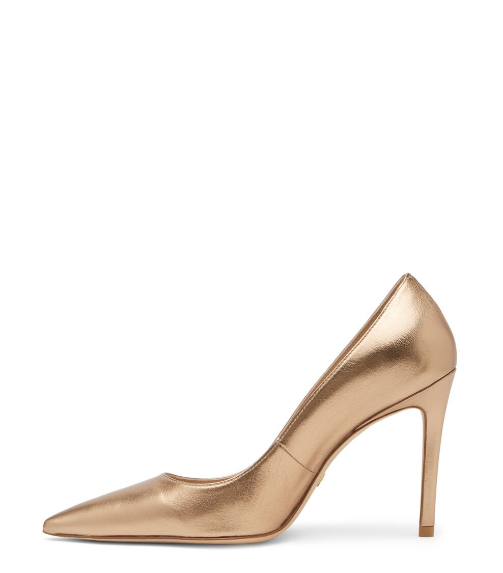 Stuart Weitzman STUART 100 PUMP en DORADO de Mujer | Stuart Weitzman® Rebajas de fin de temporada