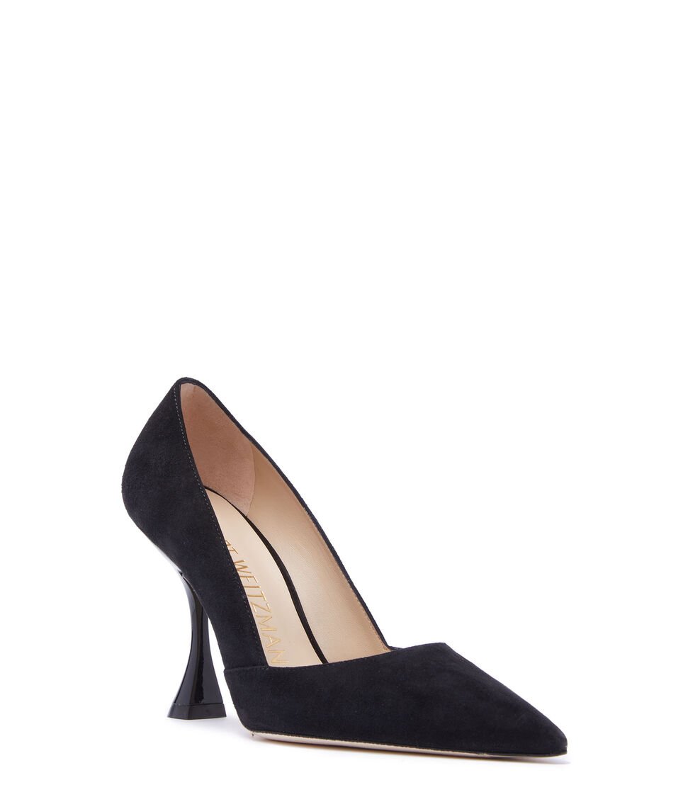 Stuart Weitzman XCURVE 100 PUMP en NEGRO de Mujer | Stuart Weitzman® Precio ultrabajo