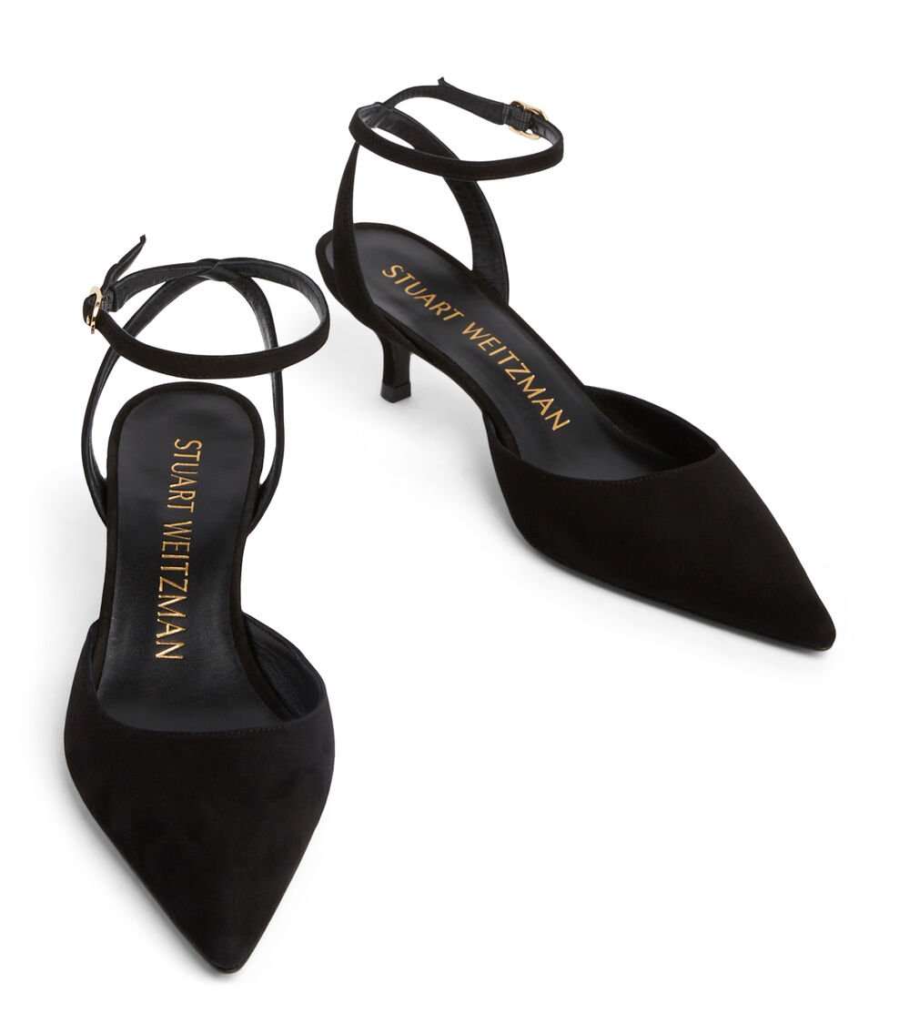Stuart Weitzman BARELYTHERE 50 PUMP en NEGRO de Mujer | Stuart Weitzman® Devoluciones gratuitas